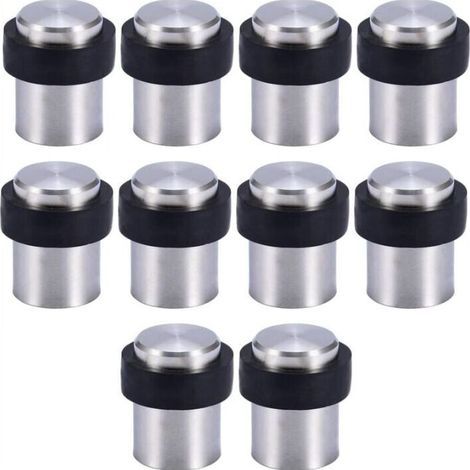 10 x Fermaporta da Pavimento in Acciaio Inox 4,6 cm Bloccaporta (1/5)