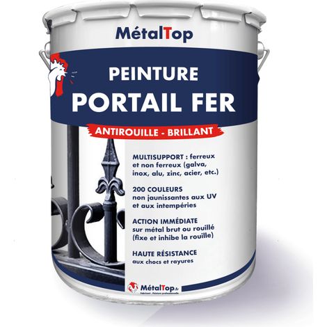Peinture Portail Fer - Jaune miel - RAL 1005 - 1 L - Métaltop