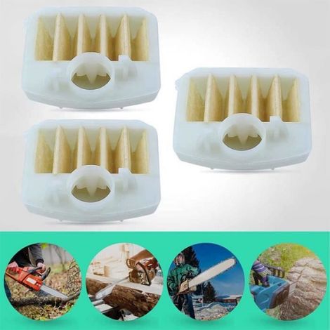 Filtres à air pour Husqvarna 350 351 353 340 345 346 346XP tronçonneuse Remplacement Pièces avec 537024003 (1/3)