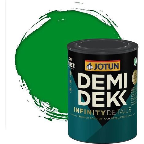 JOTUN - Peinture Bois, Lasure Opaque Satinée - RAL 6037 - Vert Pur - 0,75L (1/2)