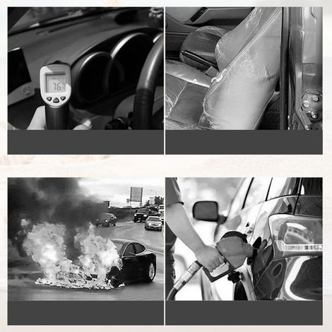 Pare-soleil de pare-brise de voiture avec réflecteur UV, accessoires intérieurs résistants à la chaleur et à l'usure, grande taille de la marque Cat (convient aux SUV). (1/5)