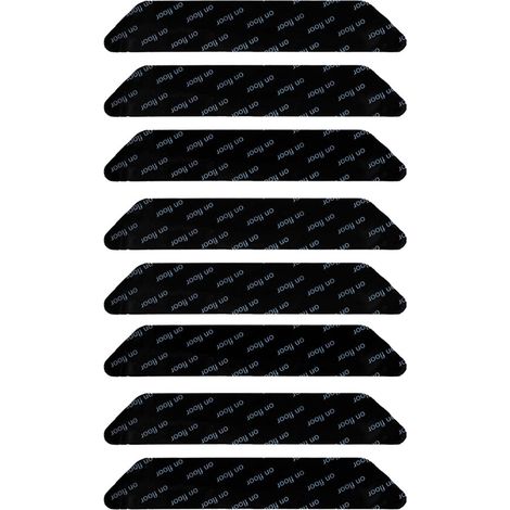 Gripper Anti-dérapant Pour Tapis - Bande Adhésive Double Face 2,5 x 13 cm - Pour Sol Carrelé Bois Stratifié Marbre Béton - Lot de 8 Pièces (1/5)