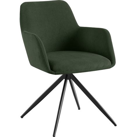 Silla de comedor Olema Cord Verde