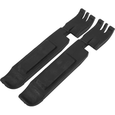 BEBUSINGOTO Une paire de poteaux de pneu de vélo, pneus de poteaux de pneu de vélo, outils de remplacement de pneus, outils d'échappement à démontage rapide pour réparer les tuyaux de vélo, noir (1/5)