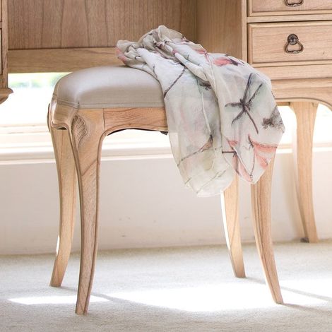 Tabouret bois tissu BLOIS (1/5)