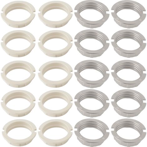 Lot de 20 anneaux de douille G9 pour lampe M20 - Anneaux d'adaptation pour abat-jour G9 (1/5)