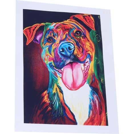 Chien Mignon Tableau Toile sans Cadre Décoration Murale pour Salon Chambre (1/5)