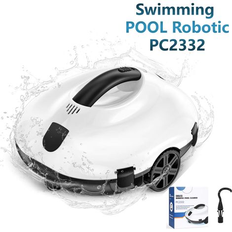 Robot Piscine Blossom Automatique Sans Fil, Aspiration 6600 GPH, Batterie 5000 mAh, Retour Automatique, pour Piscines Hors Sol jusqu'à 80 m² (1/5)