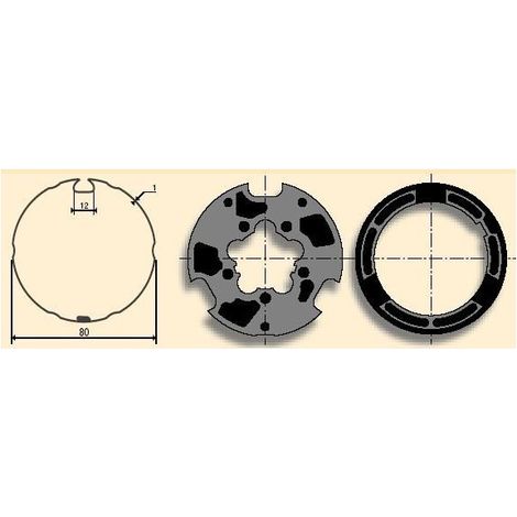 Jeu d'adaptation moteur pour LT 60 Llaza 80, Madopron 80, Reynolds 83somfy (1/2)