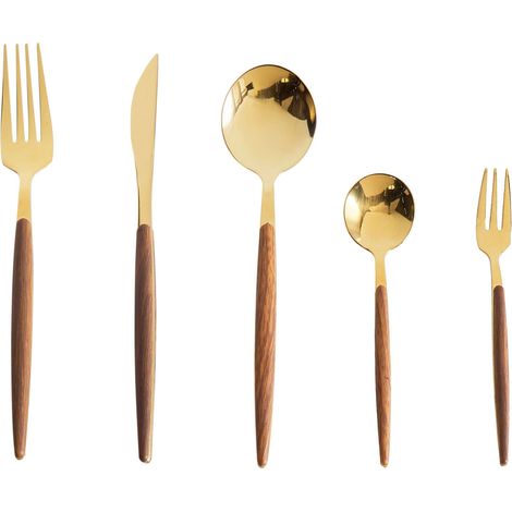 Besteckset 30-teilig GEMELLI Gold (1/5)