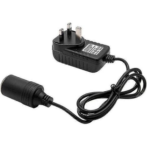 Adaptateur/convertisseur de prise allume-cigare portable 220 V vers 12 V pour voiture (pièces détachées)-UK Plug