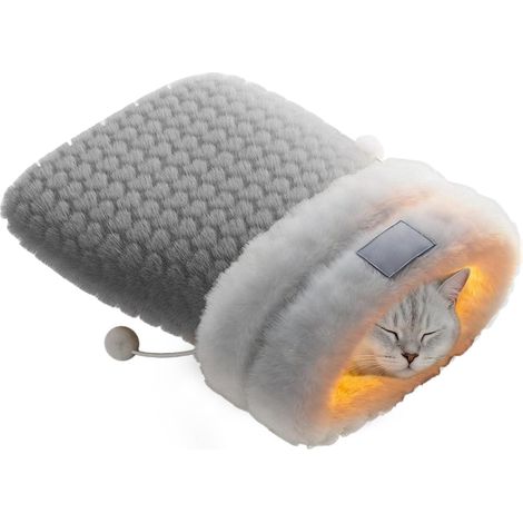 Lit Pour Chat En Forme De Tanière,Sac À Câlins D'Hiver En Peluche Pour (1/5)