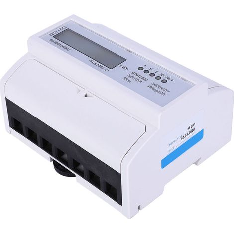 Dreiphasen-Digital-Energiezähler 230/400 V 5–100 A mit LCD-Anzeige zur Verbrauchsmessung