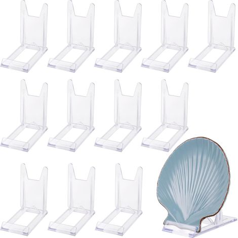 12 Pièces Support Présentoir, Support en Acrylique Transparent (1/5)