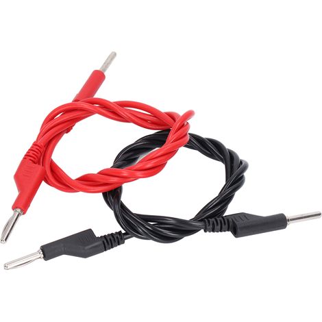 4-mm-Hochspannungsprüfkabel, stapelbarer Bananenstecker (Stecker-Stecker), Messanschluss für elektrische Geräte, Packung mit robusten Prüfleitungen (1/5)