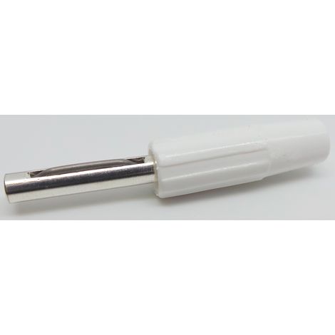 Fiche banane RS PRO Blanc Mâle 10A 50V