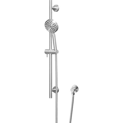Kit douche coulissant acier inoxydable AISI 304 avec pommeau douche flexible jet unique raccord d'eau Arqea Tuttotondo KITTONDO1 (1/5)