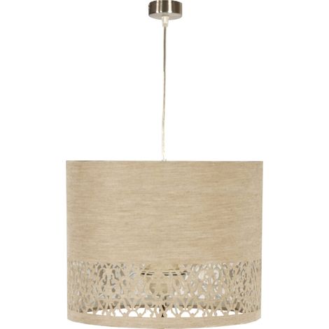 Suspension Candellux Arabesca crème argent Ø33 E27 (1/3)