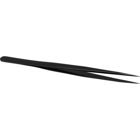 Pince de précision, portable, robuste, résistante à la corrosion, à pointe fine, pour téléphones portables et ordinateurs, noire (1/5)