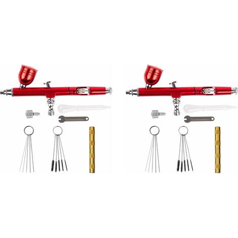 7Cc Aérographe Buses 0.3 avec 22Pcs Ensemble Accessoires de Nettoyage Brosse de Décoration de Gâteau pour Aérographe Manucure (1/5)