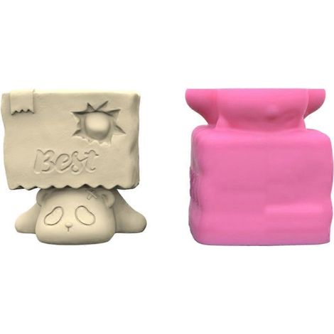 DIY-Vasenform, Betonformen, Blumentöpfe, Silikonformen, liegende Panda-Form