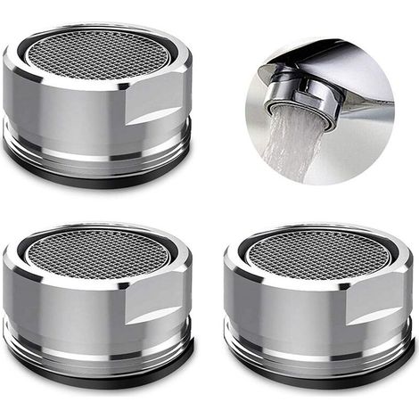 3 Pièces Mousseur Robinet M24 Embout Robinet Salle de Bain Accessoires Aérateur Robinet Embout Universel Filtre Robinet (1/5)