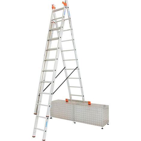 KRAUSE DRABINA TRIBILO 3X10 SZCZEBLI ADAPTACJA NA SCHODY