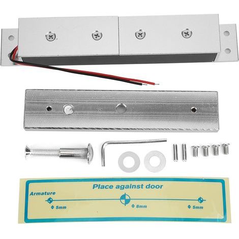 Verdeckte, rahmenlose Magnetverriegelung, 280 kg/617 lb, 12 V, für Metall- und Holztüren (1/5)