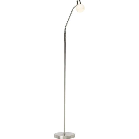 BRILLIANT Lampe Philo LED Standleuchte 1flg eisen/weiß 1x LED-D45, E14, 4W LED-Tropfenlampe inklusive, (450lm, 2700K) Mit Kippschalter (1/4)