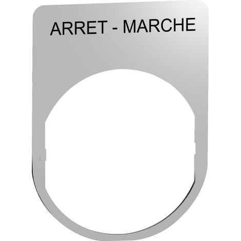 Harmony étiquette 30x40 métallique texte AUTO-MAIN noir SCHNEIDER ZBYM2166 (1/2)