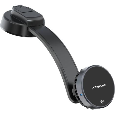 15W Magnetischer Wireless-Auto-Ladehalter mit Saugnapf (1/2)