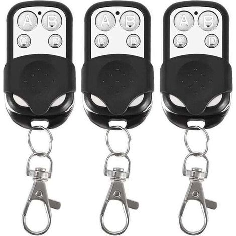 Set mit 3 Universalfernbedienungen, Festcode, mit einer Frequenz von 433,92 MHz, für automatische Tore (1/5)