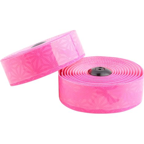 Ruban de guidon vélo route absorbant, élastique et doux, couleur rose (1/5)