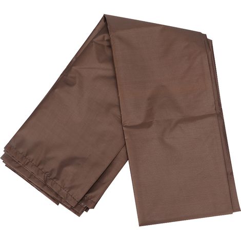 Abri pour balançoire extérieure, toile de remplacement imperméable, couverture de jeux, parasol anti-UV, marron. (1/5)