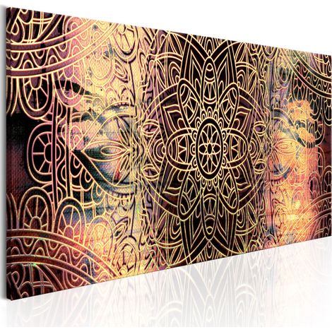 Tableau Imprimé "Mandala : Sunny Poetry" 50 x 150 cm (1/2)