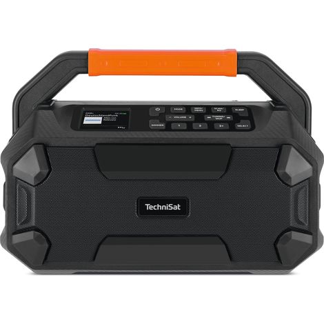 TechniSat DIGITRADIO 231 OD Radio de chantier DAB, DAB+, FM AUX, Bluetooth fonction réveil, rechargeable noir (1/5)