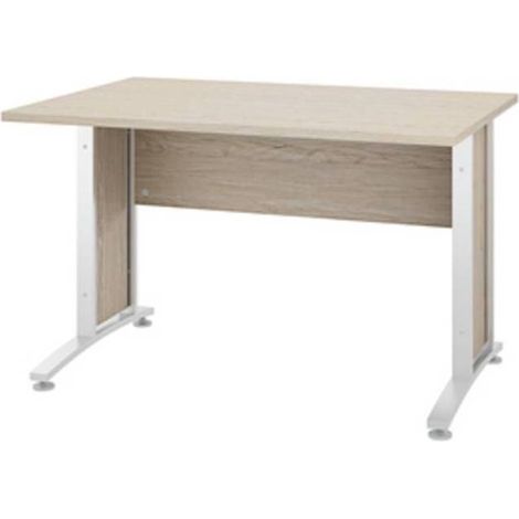 Escritorio de oficina de roble blanco cm 120 x 80 x 74 h