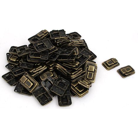 Loquets à Bronzeton, 38mm x 25mm 10mm, 80 pièces pour boîte outils (99b143f8c2bc9a51ba4e0fb96ccf4eed (1/3)