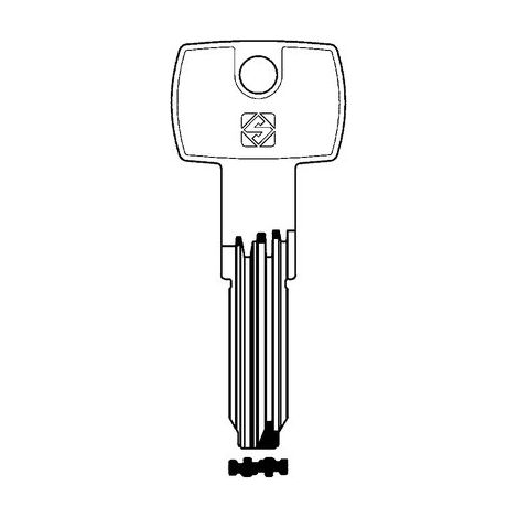 CHIAVE PUNZONATA CORBIN CB97SMD SILCA - OTTONE NICHELATO- 5 pezzi