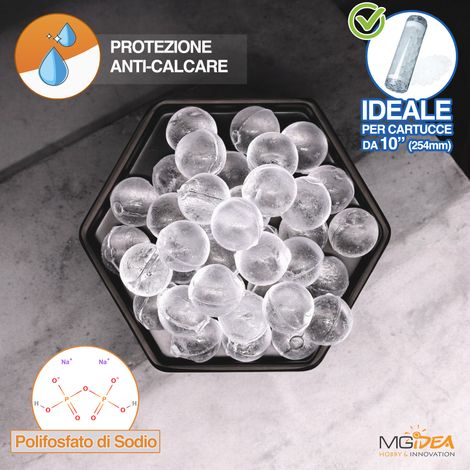 SFERE SALE ANTI CALCARE SILIPHOS RICARICA FILTRO ACQUA POLIFOSFATI FILTRAZIONE IMPIANTO 1KG (1/5)