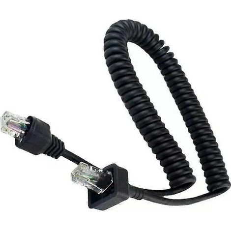 Câble de remplacement 8 broches pour haut-parleur, bouton PTT et microphone, compatible avec les radios Kenwood TM281/TM481/TM271/TM471A/TK-863G, TK-868, TK-868G, 768G et TK-760 - JXLGV (1/4)