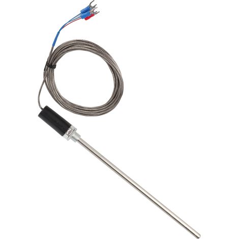 Sonde thermocouple PT100 M12 inox 200mm capteur température 0-400°C câble 4m (1/5)