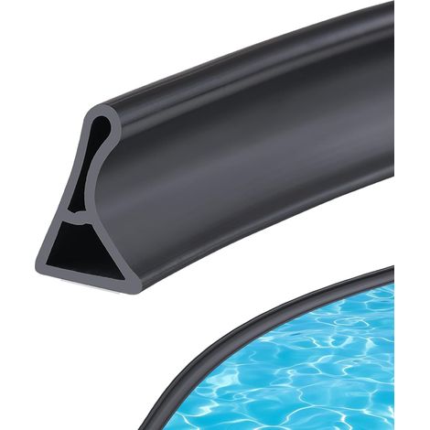 2M Barrière de Douche Pliable Barre de Seuil Douche Silicone Anti-débordement Barrage d’eau Joint Douche pour Toilettes Salle de Bain Baignoire(Noir, 3cm Hx2cm W) (1/5)