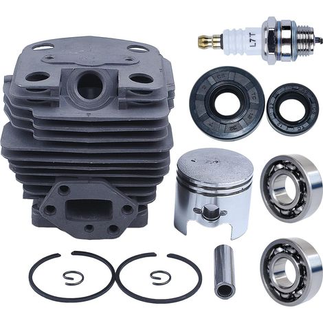 Kit de cylindre 40 mm pour tondeuse Husqvarna 143R 250 268, pièces de rechange 5215222-01 5100642-01 pour moteur de tondeuse avec bougie et joint d'huile (1/2)