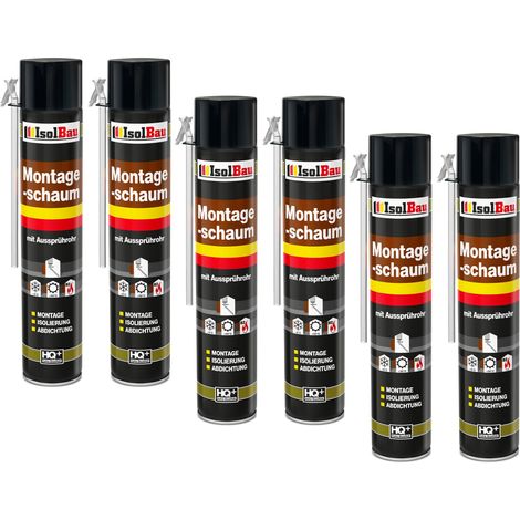 IsolBau Schiuma per montaggio tubi B2 Montageschaum 6 x 750ml (1/5)