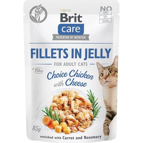BRIT NOURRITURE POUR CHAT JELLY POULET FROMAGE 85 G S9111124