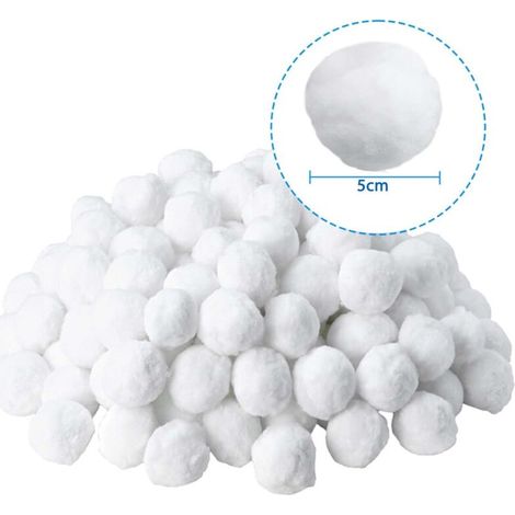 Boule de filtre de piscine 700g, matériau de filtre à boule de fibre blanche, accessoires de système de filtre, pour le nettoyage de piscine, (1/3)