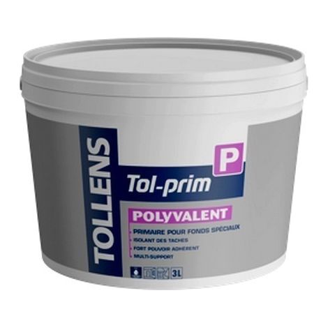 impression professionnelle TOLLENS Tol Prim P Polyvalent Choix de couleur: Blanc - Conditionnement: 3 Litres