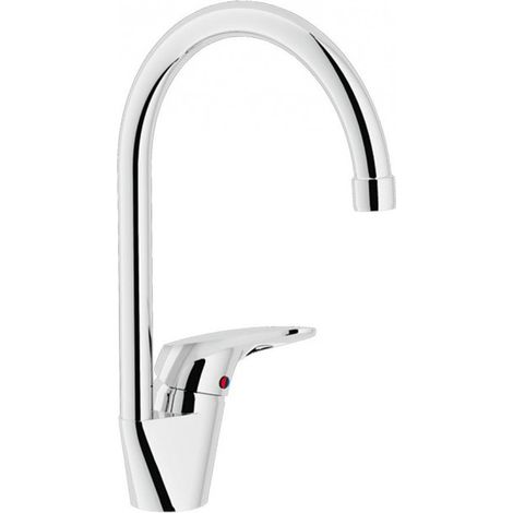 Mitigeur monocommande pour évier 220x315 mm en laiton chromé - Nobili Hera (1/4)