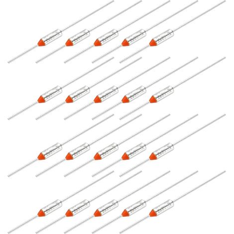20 Pièces Fusible Thermique en Métal RY80 80℃ 15A/250V (1/5)